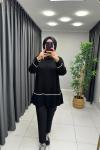 Pera İnce Triko Tunik Siyah