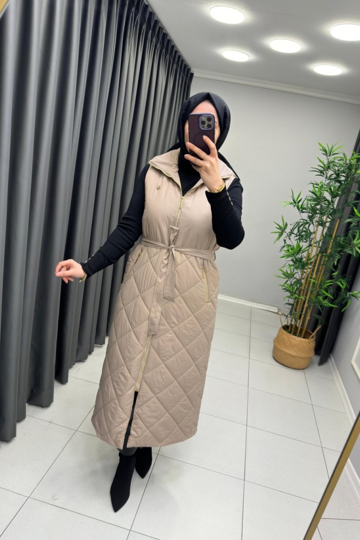 Nihle Premium Yelek  Bej