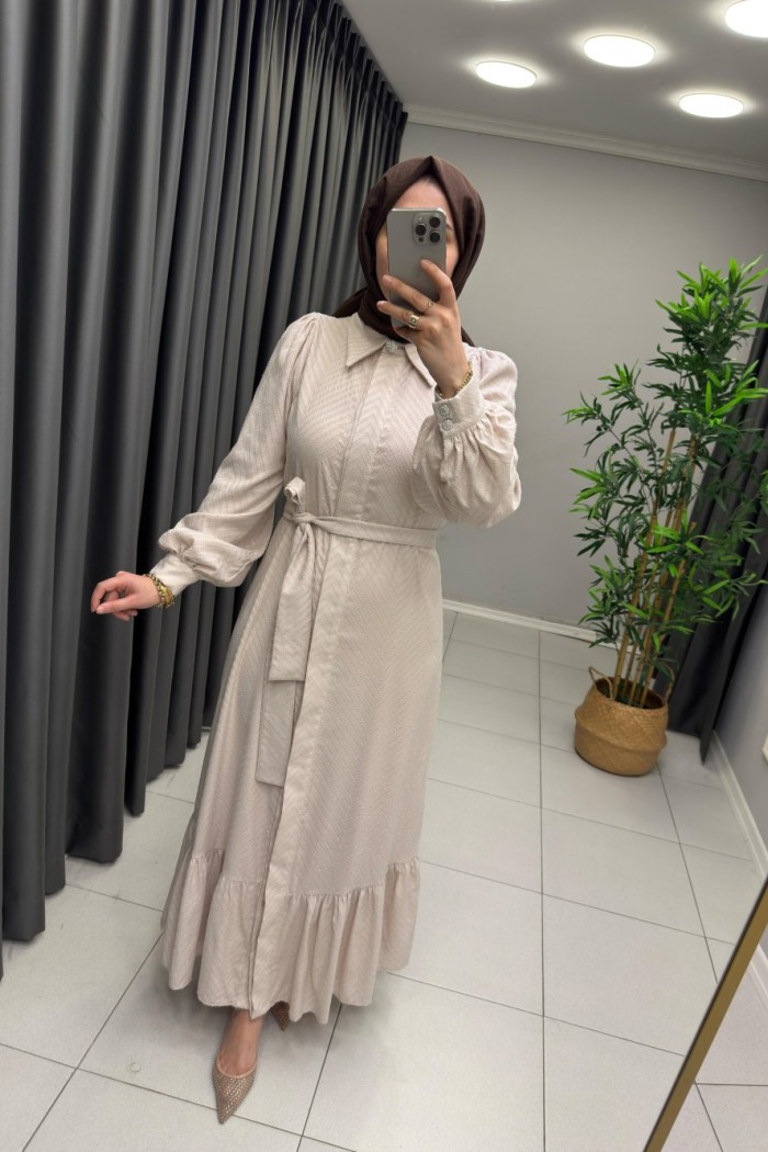 Betüş Elbise Bej