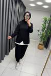 Ella Çapraz Detay Takım  Anadolu Siyahı