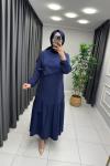 Vera Tensel Kumaş Elbise  Lacivert Marin