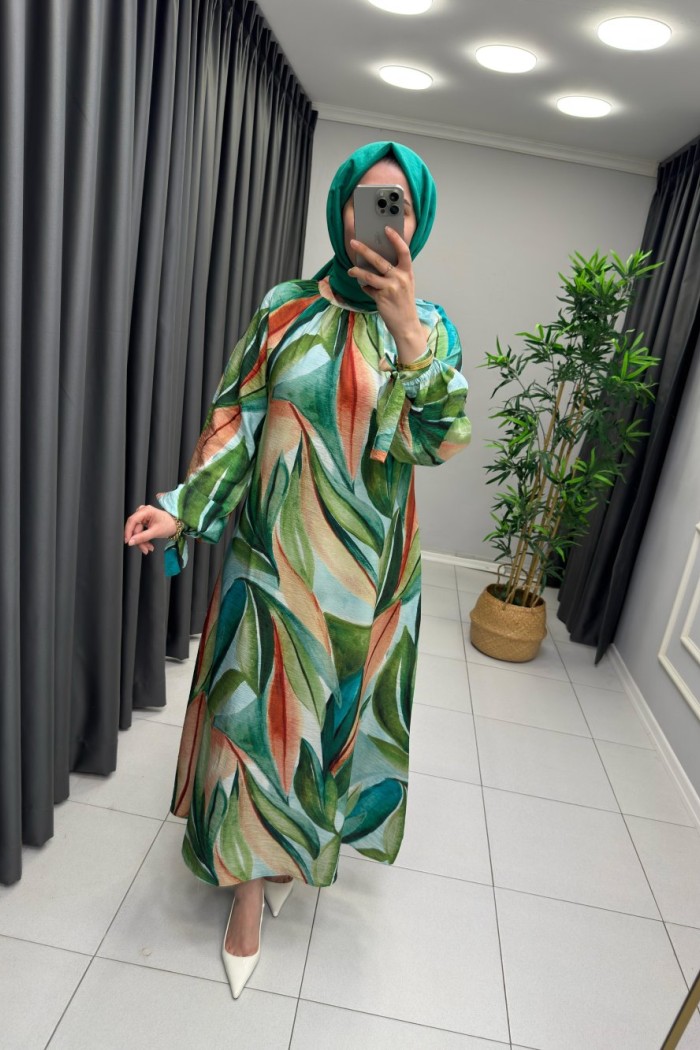 Zena Mango Elbise  Yeşil