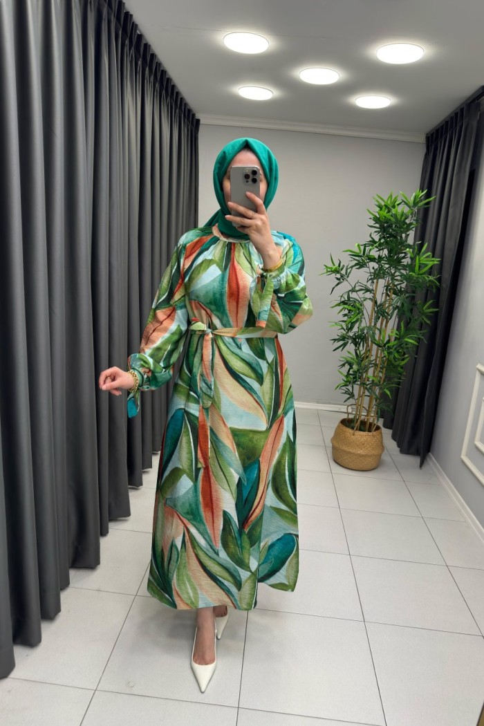 Zena Mango Elbise  Yeşil