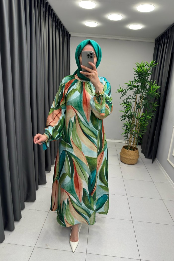 Zena Mango Elbise  Yeşil