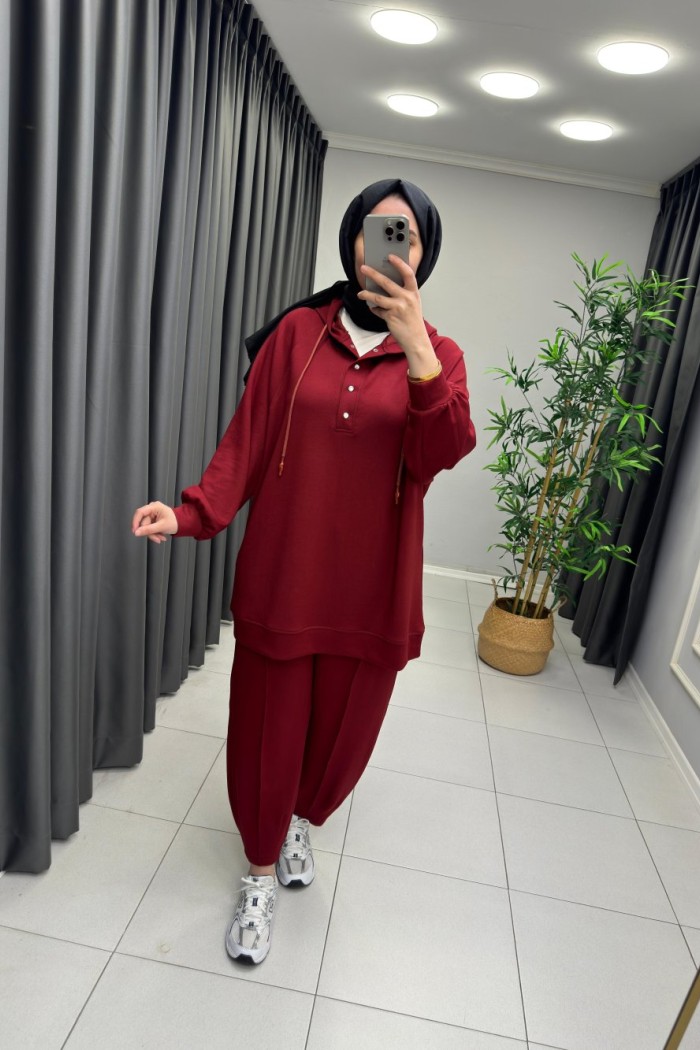 Nora Oysho Takım  Bordo