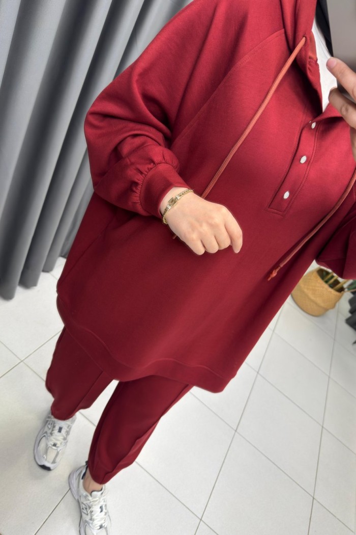 Nora Oysho Takım  Bordo