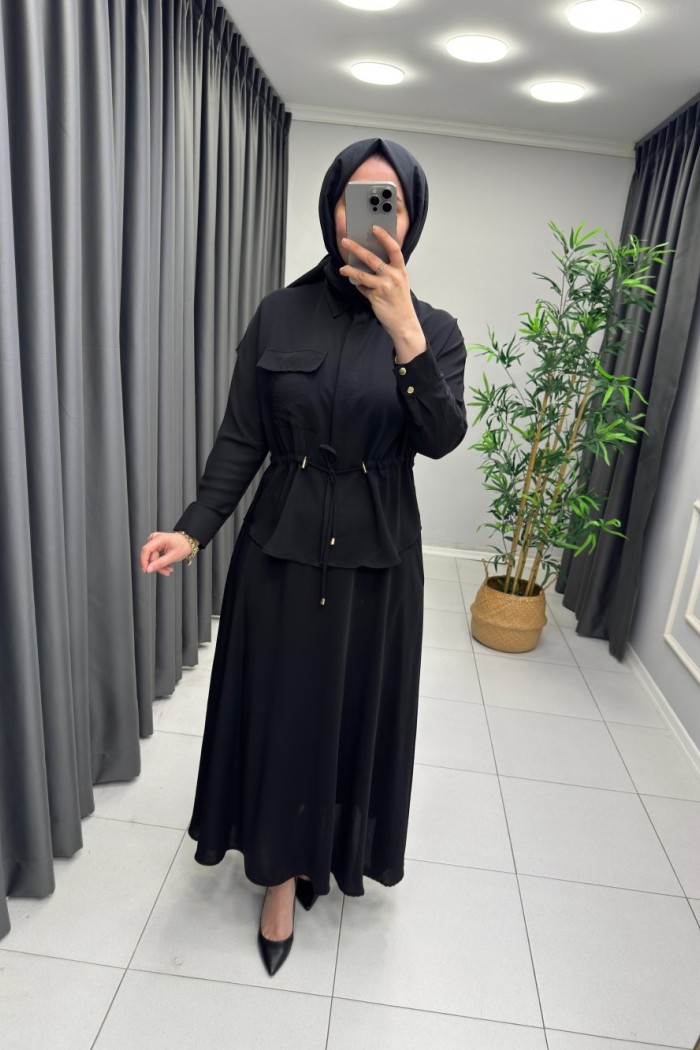 Luna  Etekli Takım  Siyah