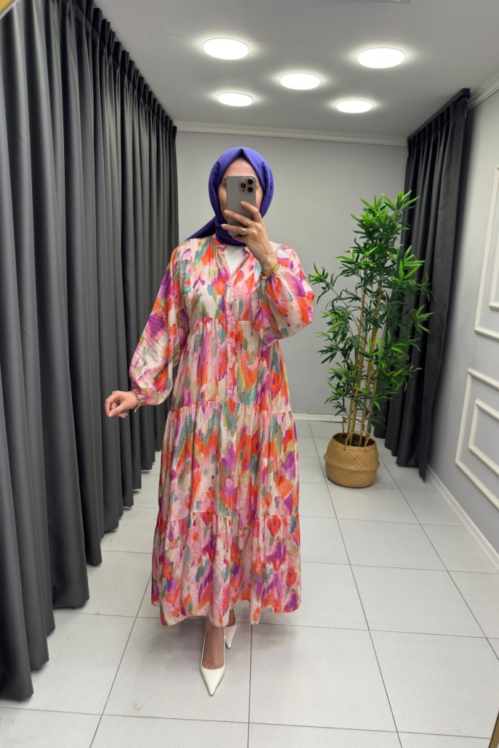 Sofia Mango Elbise Mor