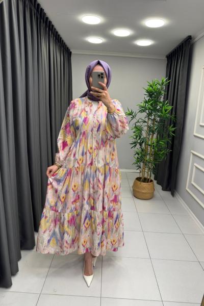 Sofia Mango Elbise Açık Pembe