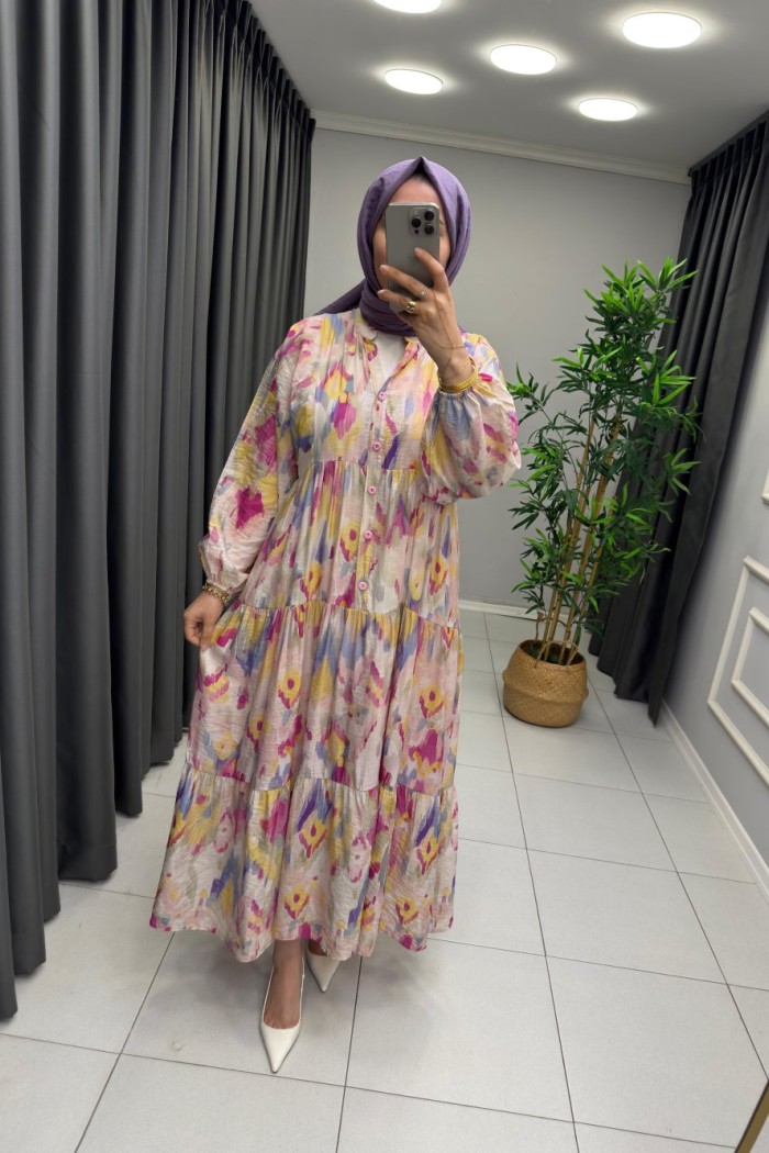 Sofia Mango Elbise Açık Pembe