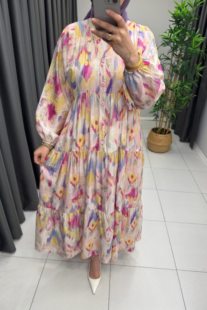 Sofia Mango Elbise Açık Pembe