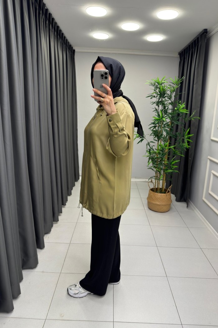 Selen Tensel Kap  Olive 