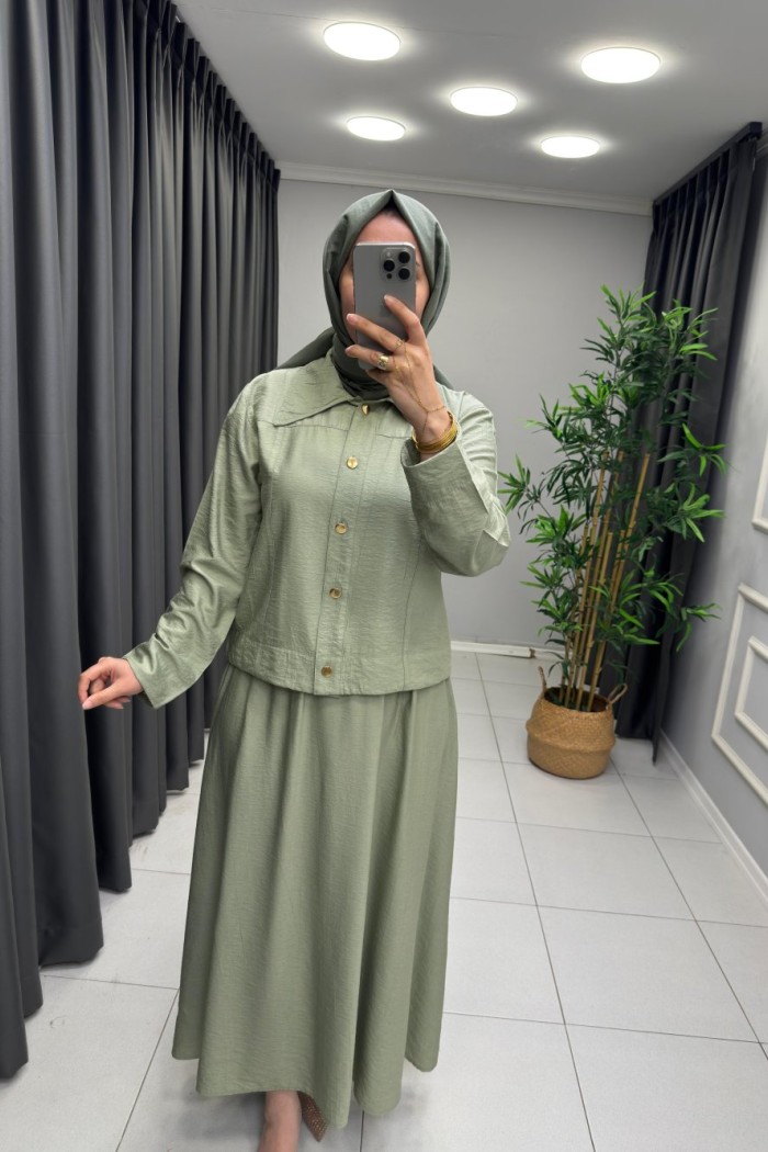 Arya Etekli Takım  Mint Yeşili