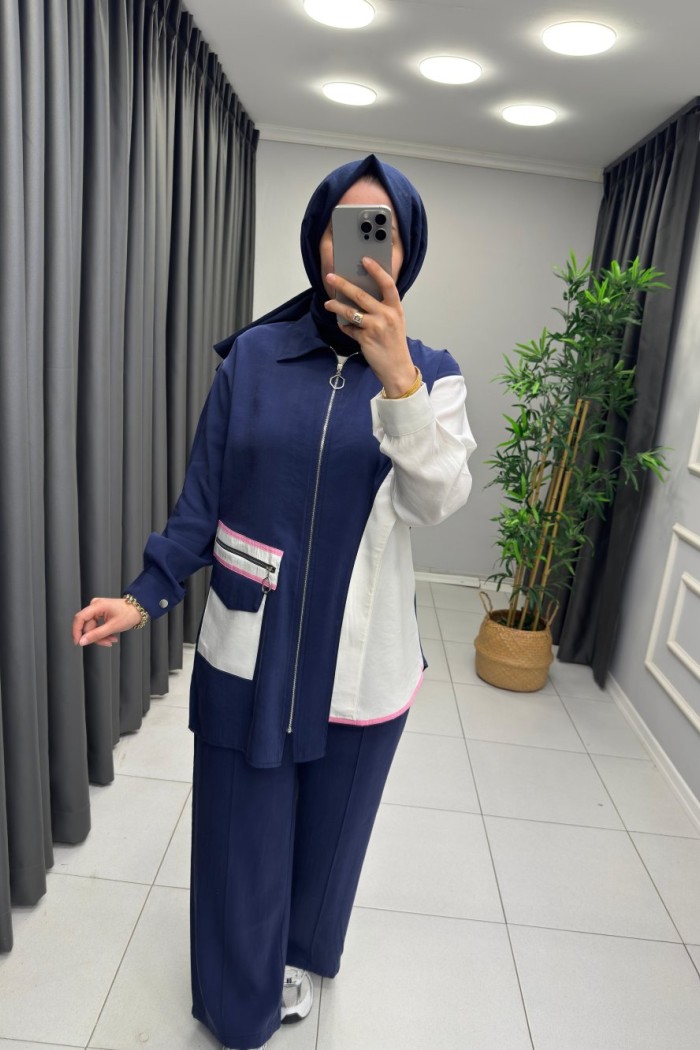 Lamia Takım Lacivert