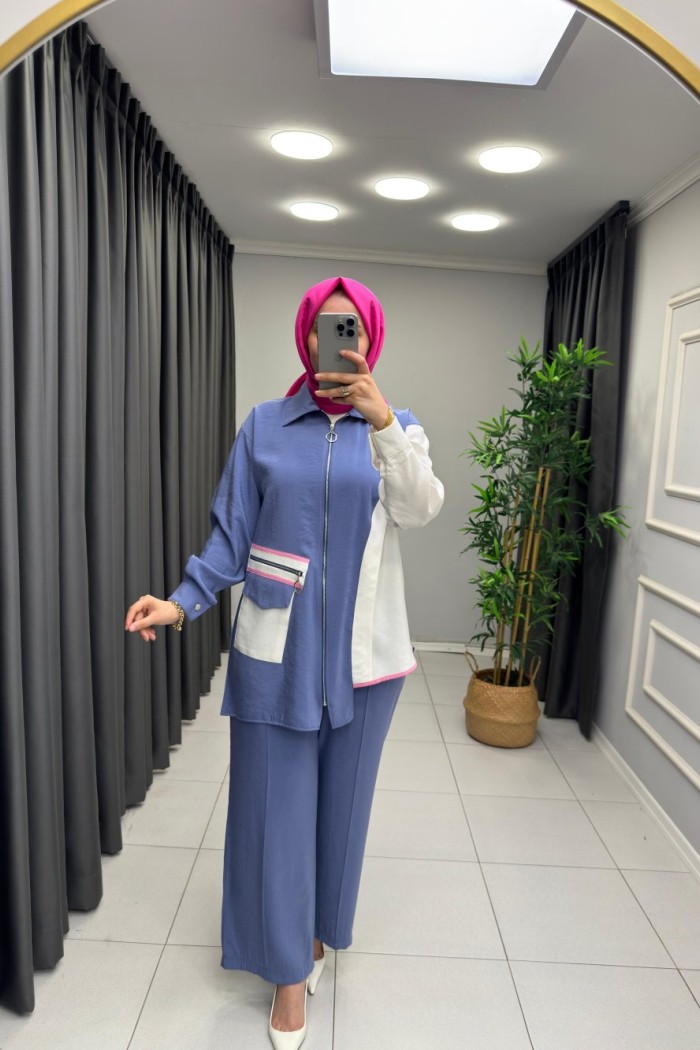 Lamia Takım İndigo Mavi