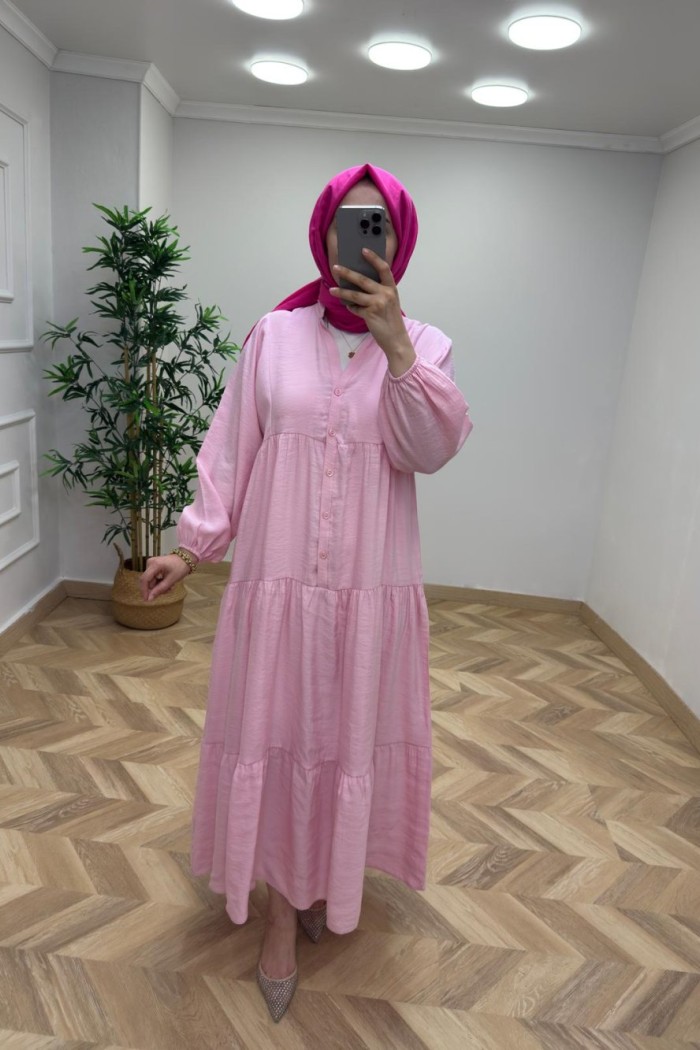 Çağla Elbise Pembe