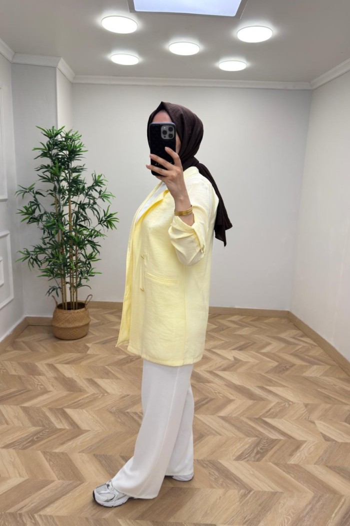 Qupra Blazer Ceket  Sarı