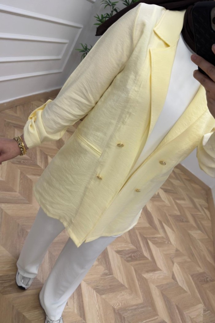 Qupra Blazer Ceket  Sarı