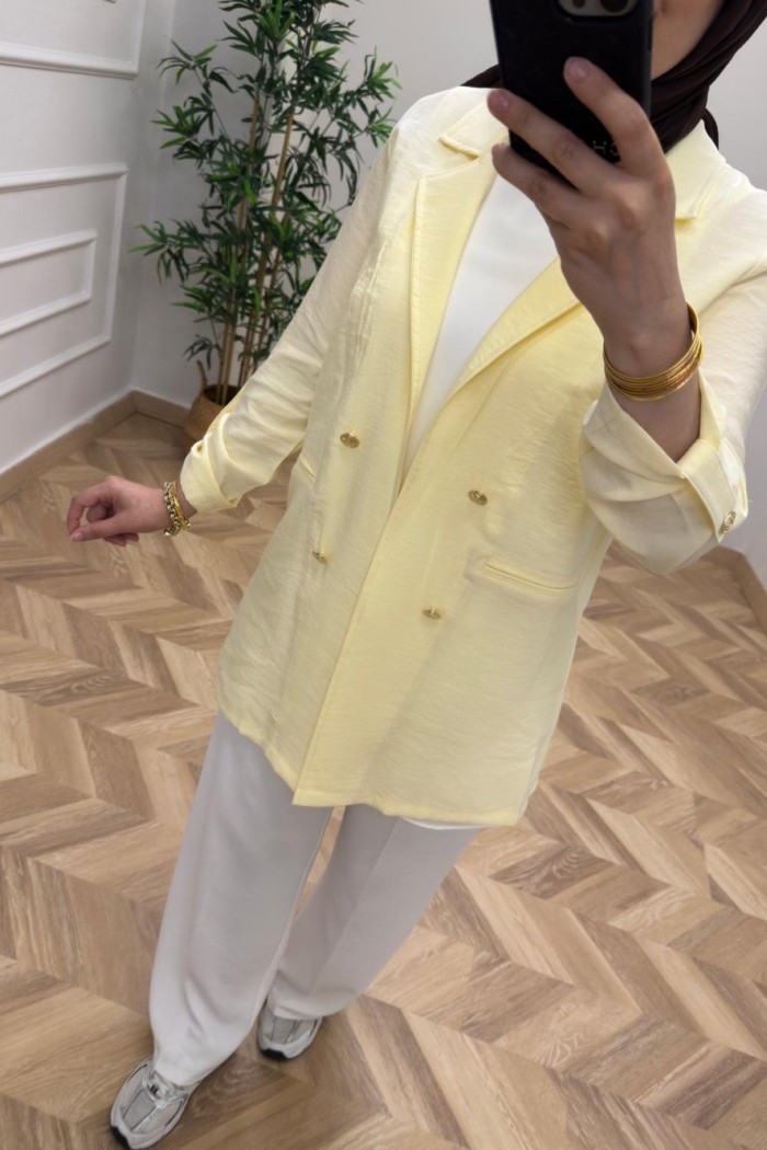 Qupra Blazer Ceket  Sarı