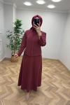 Naqshe Etekli Takım  Bordo