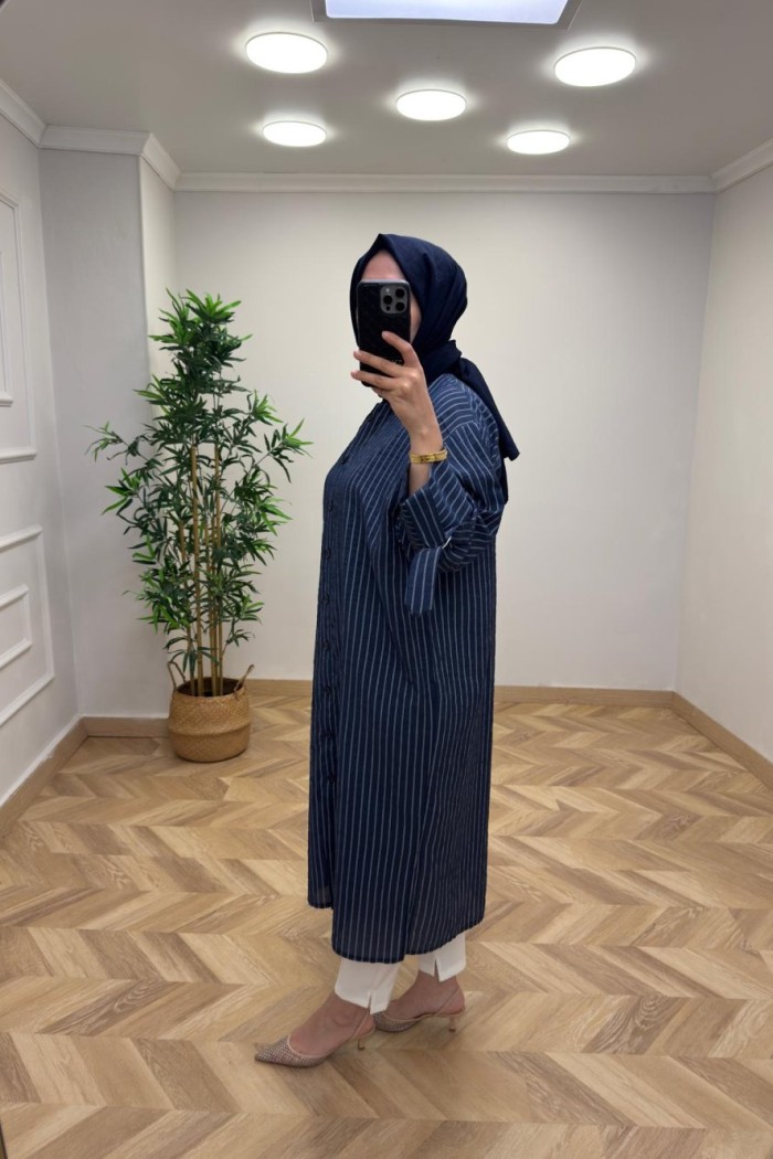 Puane Gömlek Kap Lacivert