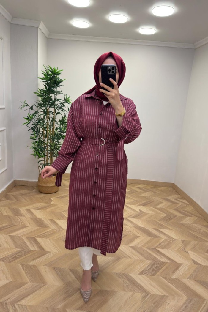 Puane Gömlek Kap Bordo