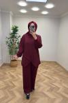 Asel Çapraz Takım Bordo