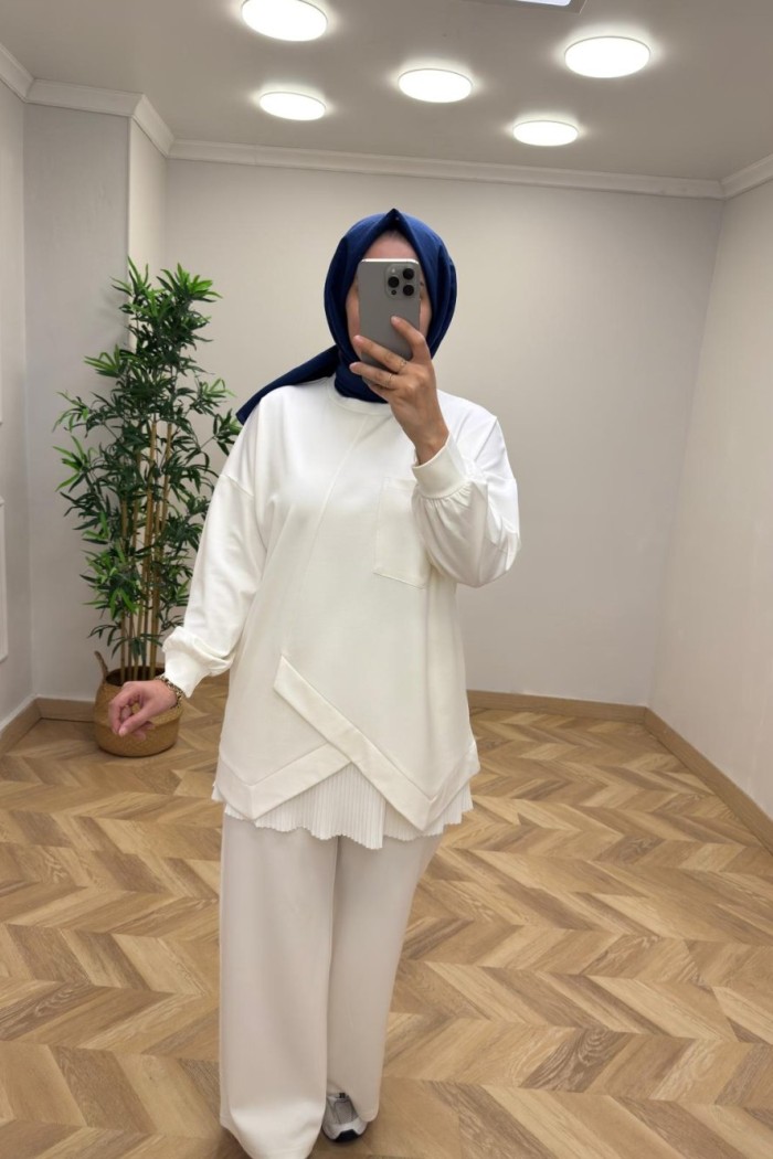 Asel Çapraz Takım Beyaz