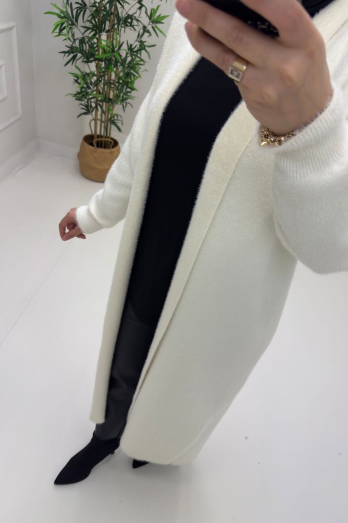 Angora Hırka Beyaz