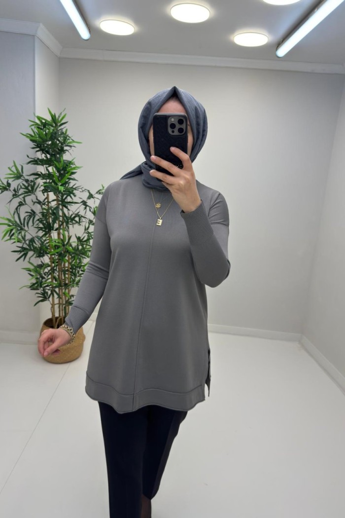 ERVA Merserize Tunik Gri