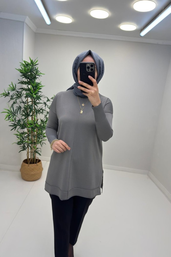 ERVA Merserize Tunik Gri