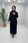 Bera İç Elbiseli Hırka Takım Siyah