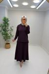 Naz Merserize Etekli Takım  Mürdüm