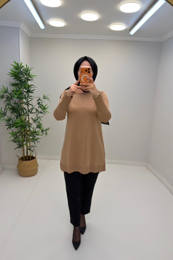 Neva Merserize Tunik Camel