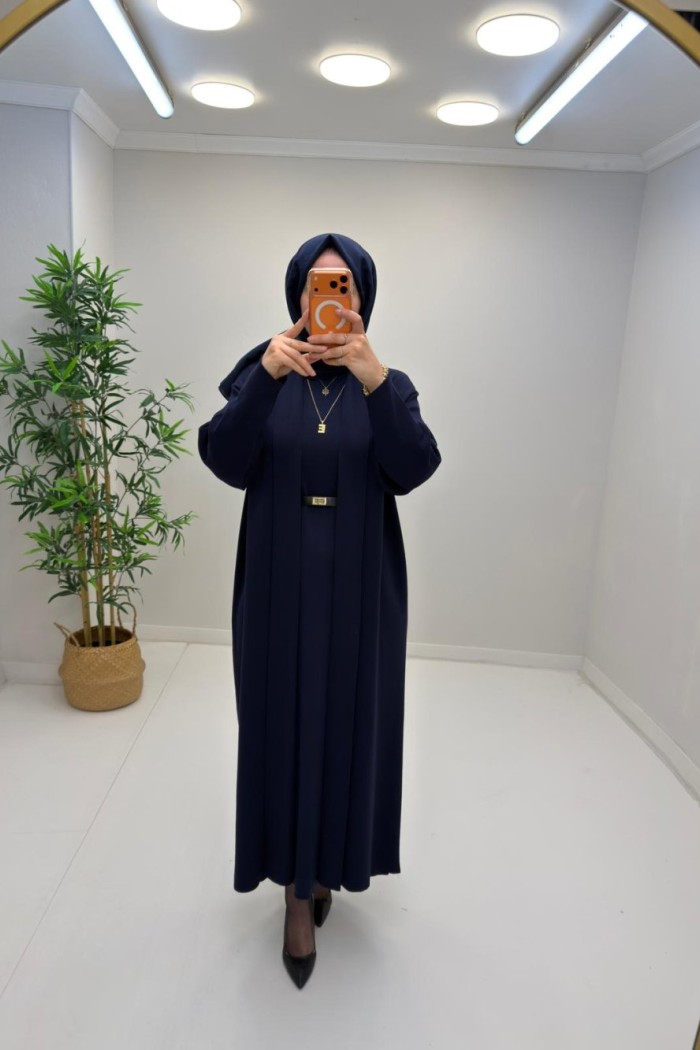 Bera İç Elbiseli Hırka Takım Lacivert
