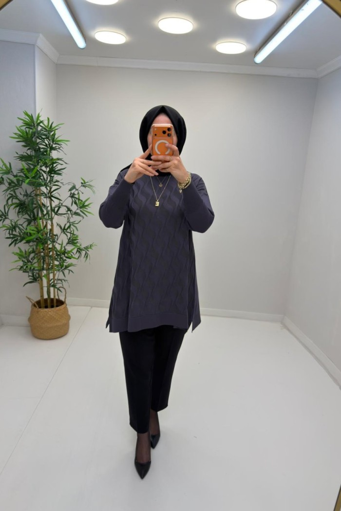 Yonca Merserize Tunik Antrasit