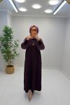 Sahra Cupra Elbise Mürdüm