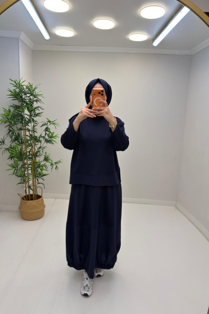 Paraşüt Detaylı Fokus Takım Lacivert