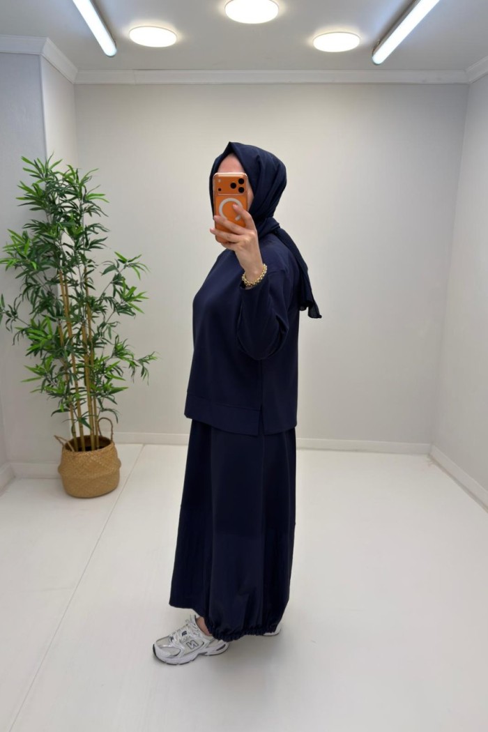 Paraşüt Detaylı Fokus Takım Lacivert