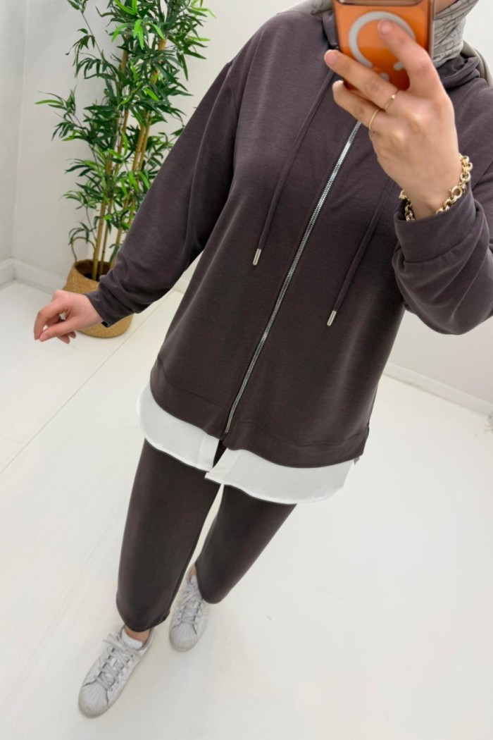 Puane Mira Takım Kahverengi