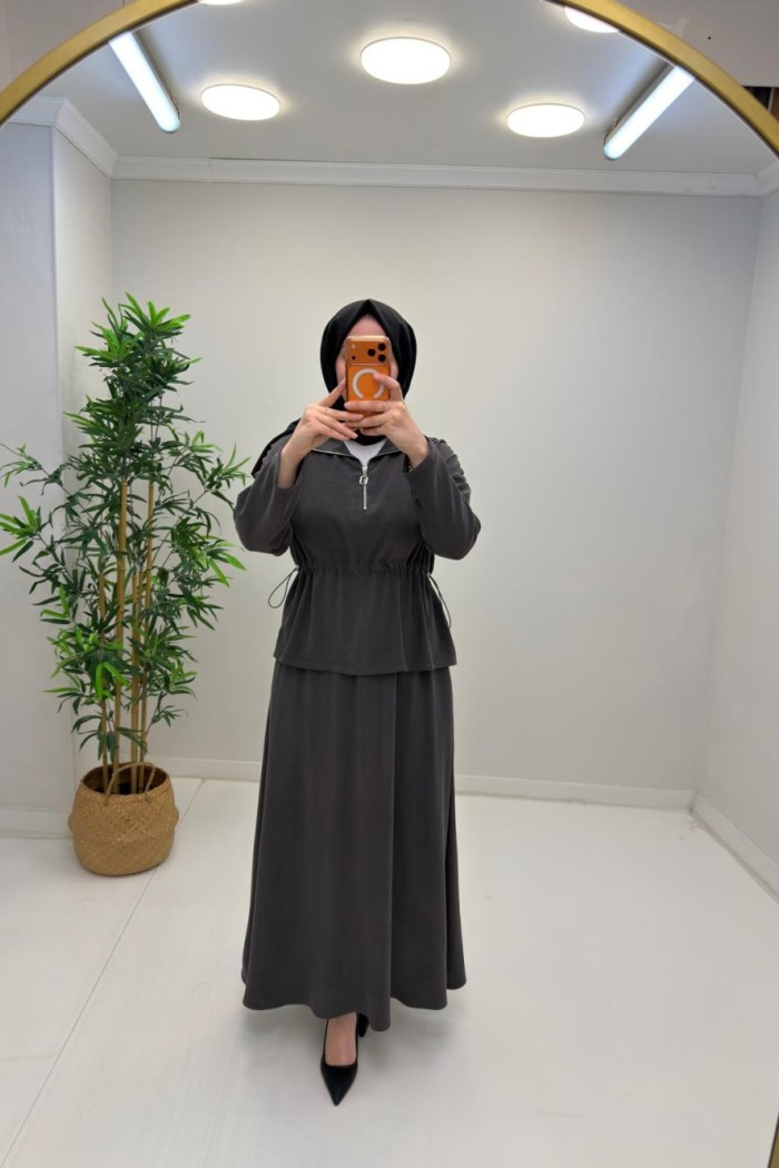 Elçin Etekli Takım Füme