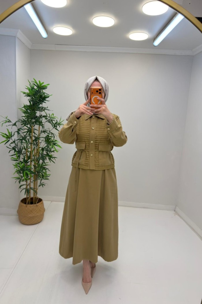 Arya Tensel Elbise Sarı