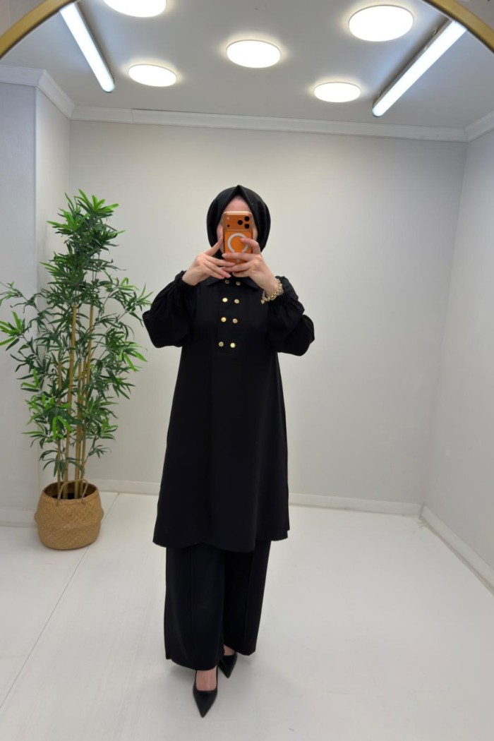Ayda Qupra Takım Siyah