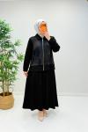 Elvan Etekli Takım Siyah