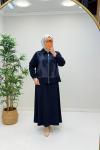 Elvan Etekli Takım Lacivert
