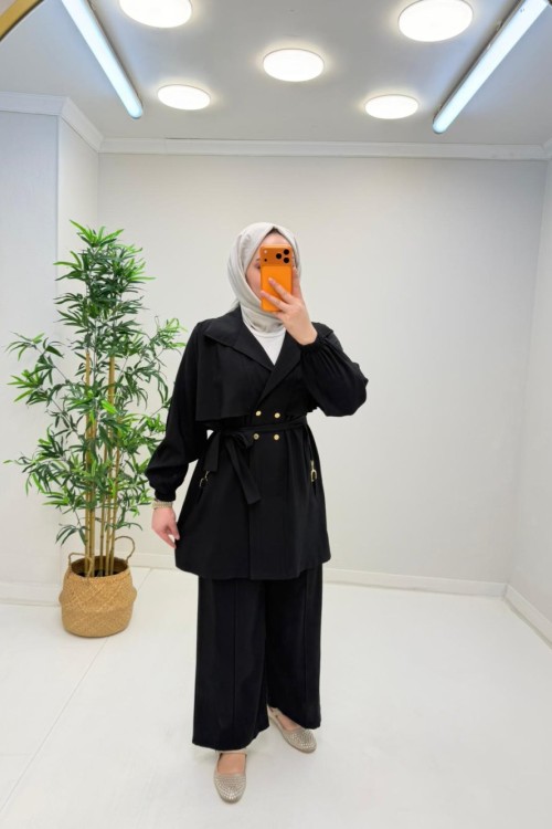 Melodi Qupra Takım Siyah
