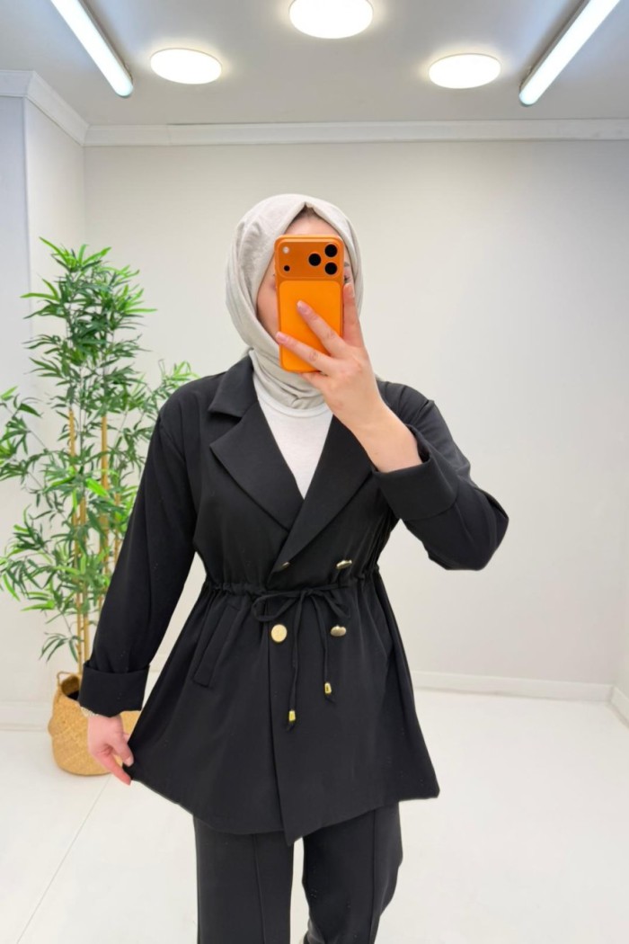 Parla Ceketli Takım  Siyah