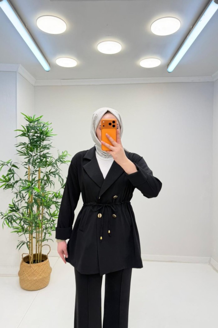 Parla Ceketli Takım  Siyah