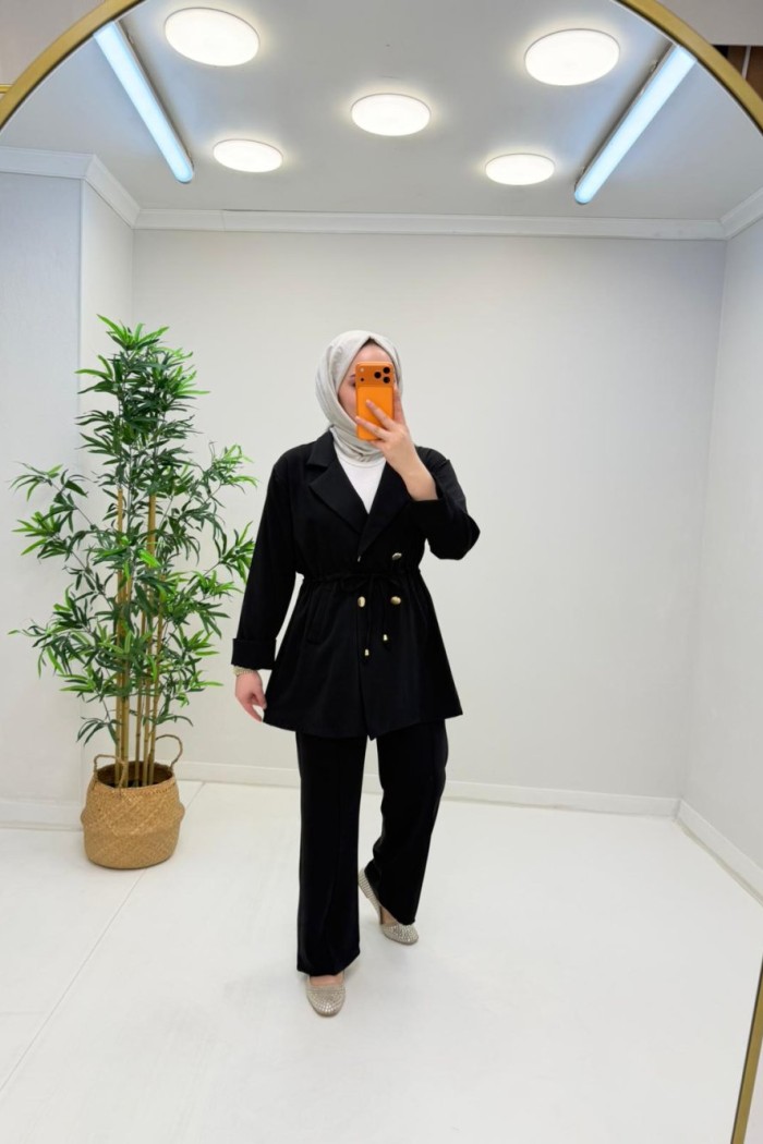 Parla Ceketli Takım  Siyah