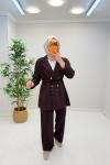Parla Ceketli Takım  Mürdüm
